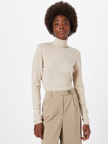 Pull-over 'Mafa' ICHI en beige : devant