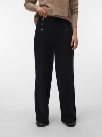 VERO MODA - regular Pantalón en negro: frente
