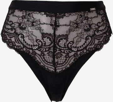 Lindex - Cueca 'Smilla' em preto: frente