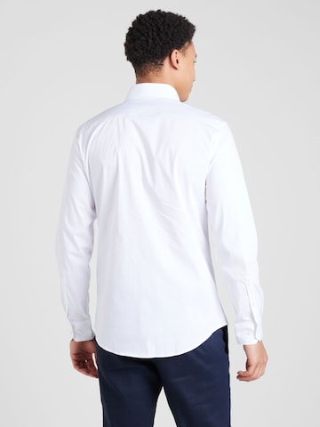 Slim fit Camicia business di s.Oliver BLACK LABEL in bianco
