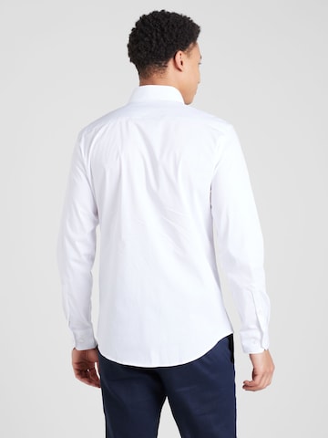 s.Oliver BLACK LABEL - Ajuste estrecho Camisa de negocios en blanco