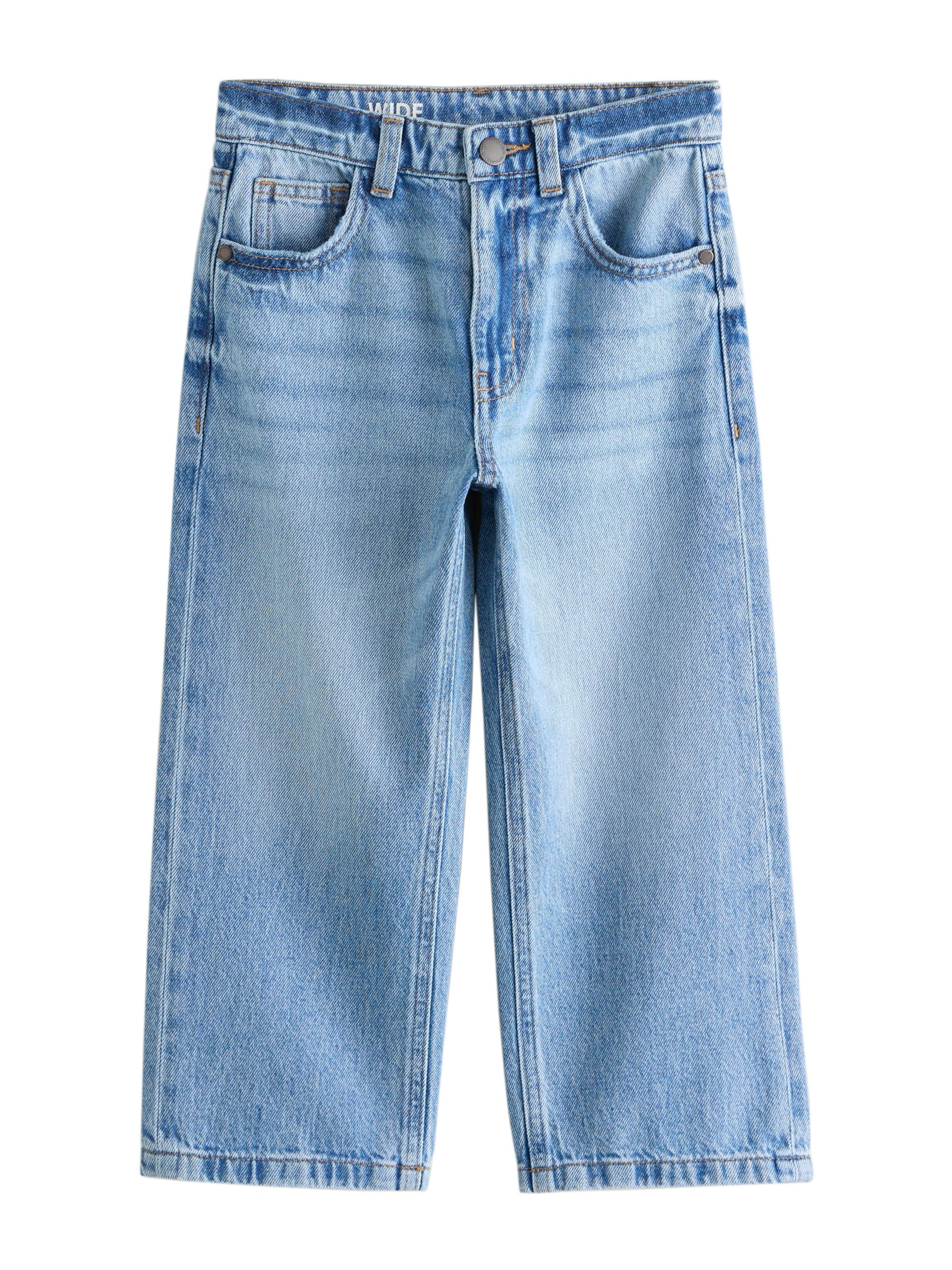 Next Широкий Джинсы в Синий: спереди