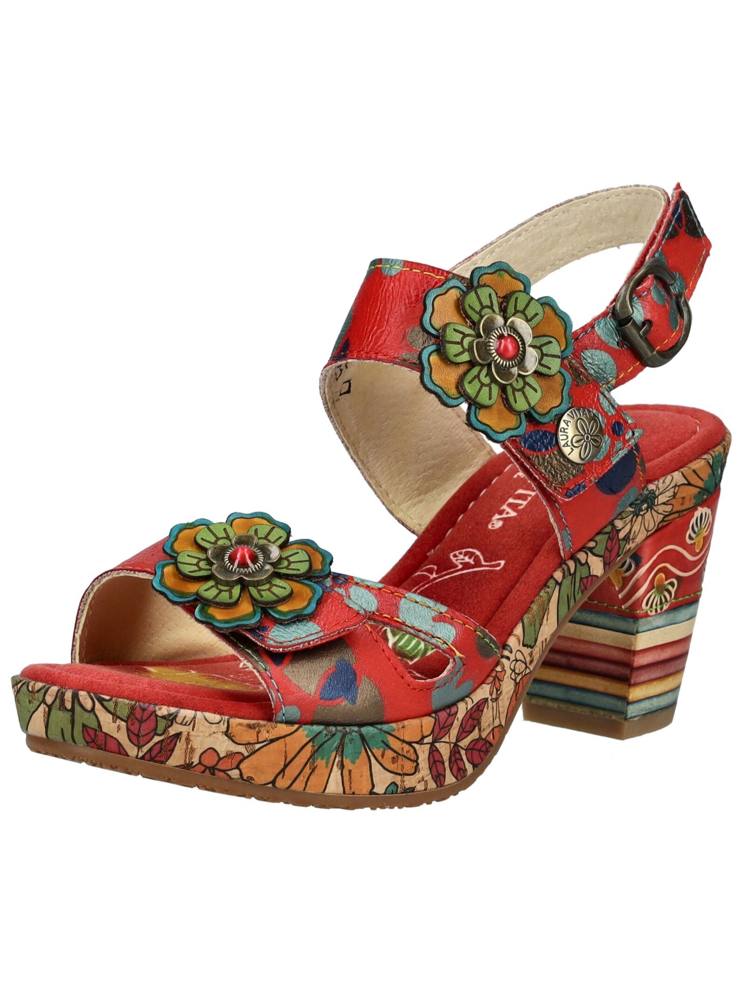 Laura Vita Sandaal in Rood: voorkant