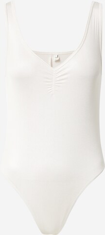 River Island Lingerie Bodysuit in Beige: front