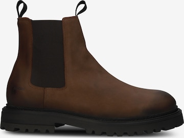 BLACKSTONE Chelsea boots 'ONYX REID' i brun: framsida