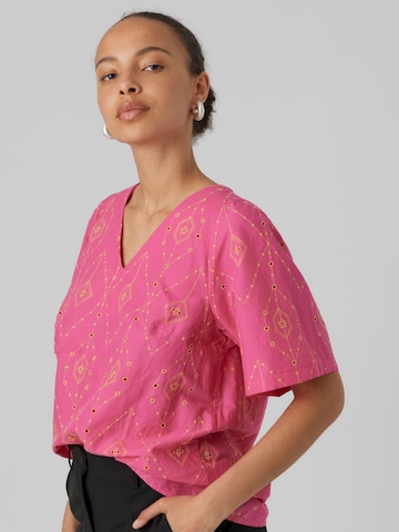 VERO MODA Bluse 'ULINE' in Pink