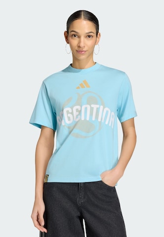 T-shirt fonctionnel 'FIFA Fussball-Weltmeisterschaft 26™ Argentinien' ADIDAS PERFORMANCE en bleu : devant