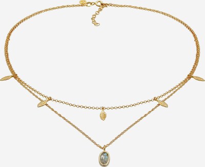 ELLI PREMIUM Halskette Boho, Feder, Layer in gold, Produktansicht