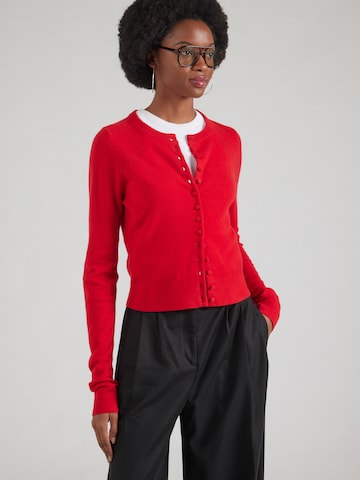 Pure Cashmere NYC Πλεκτή ζακέτα σε κόκκινο: μπροστά