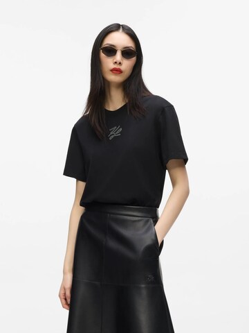 Karl Lagerfeld Футболка 'Autograph' в Черный: спереди