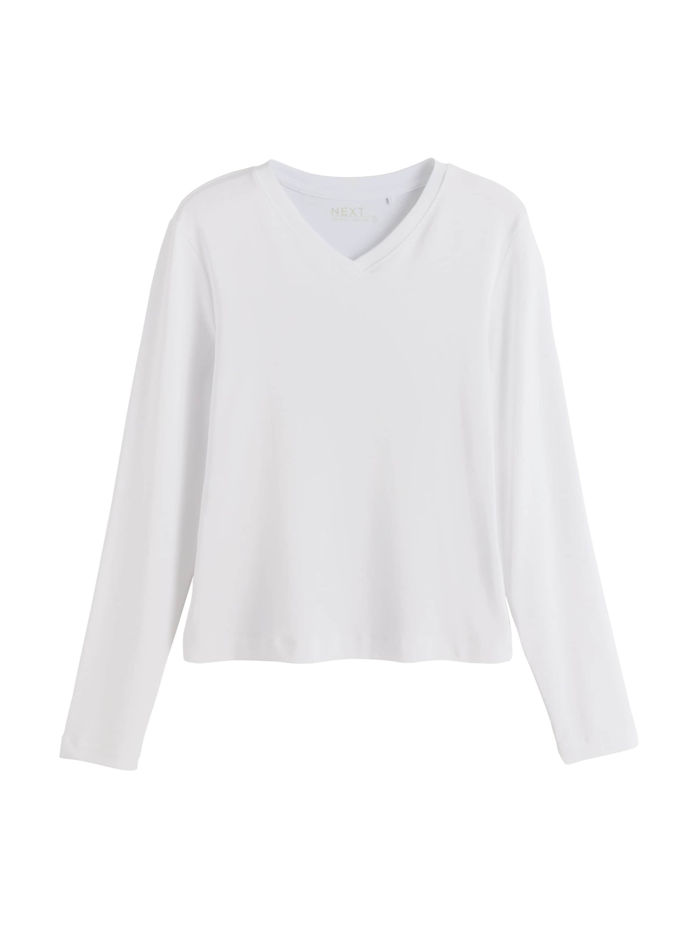 T-shirt Next en blanc : devant