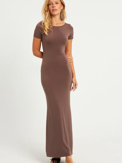 Cool & Sexy Vestido de noche en marrón, Vista del producto