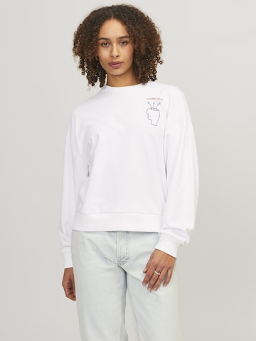 JJXX Sweatshirt 'ENYA' in Wit: voorkant