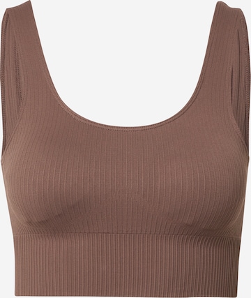 aim'n Bustier Sports-BH 'MACCHIATO' i brun: forside