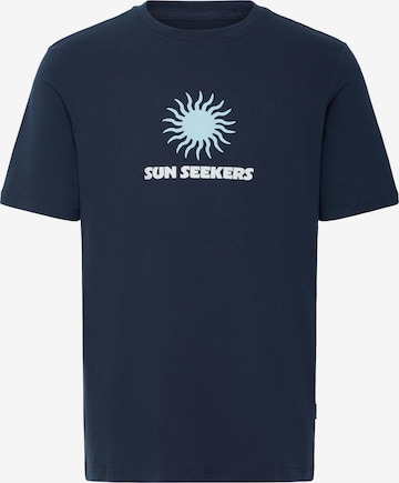 BLEND Rundhalsshirt ' BHKarter ' in Blau: Vorderseite