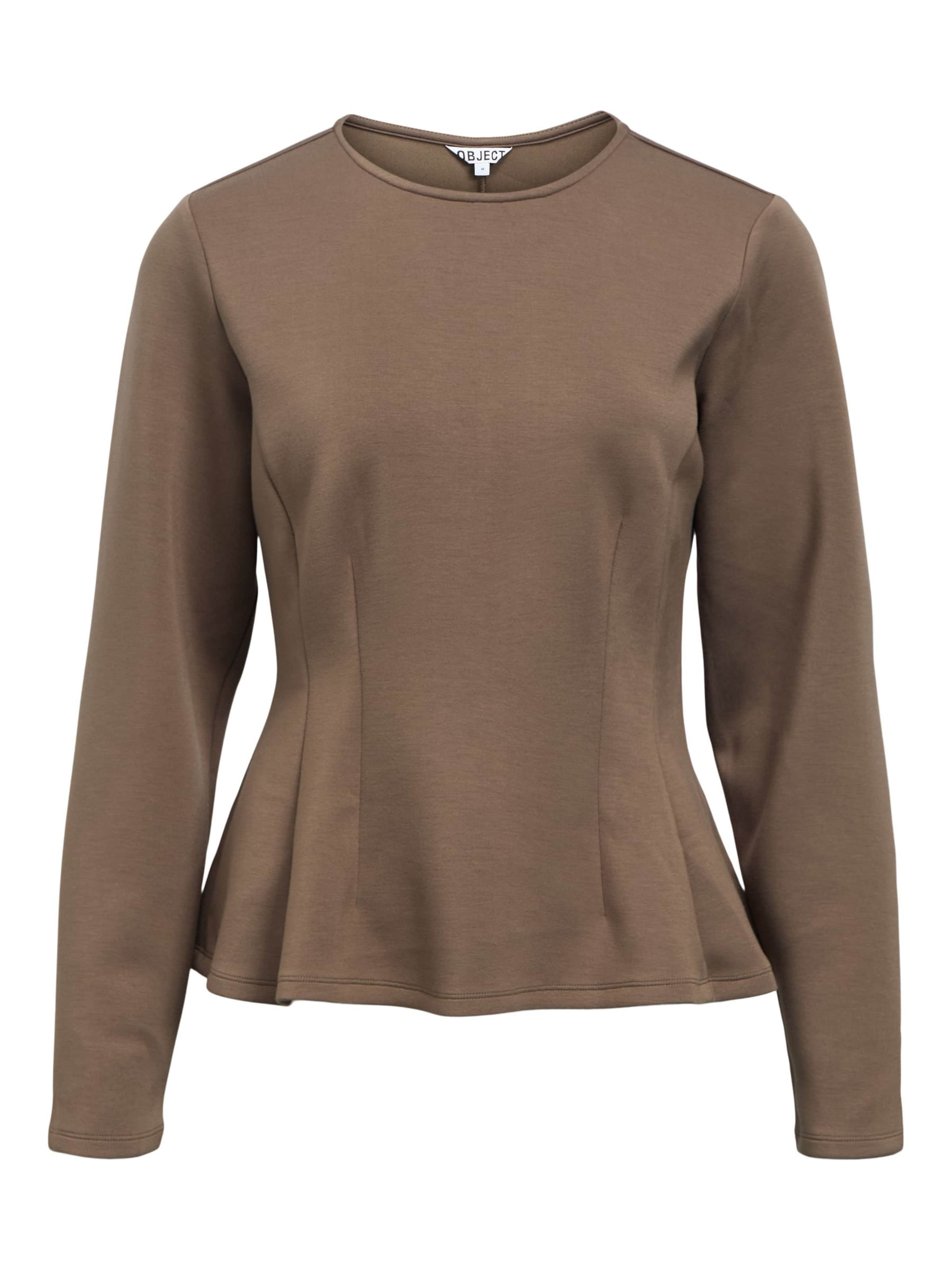 T-shirt OBJECT en marron : devant