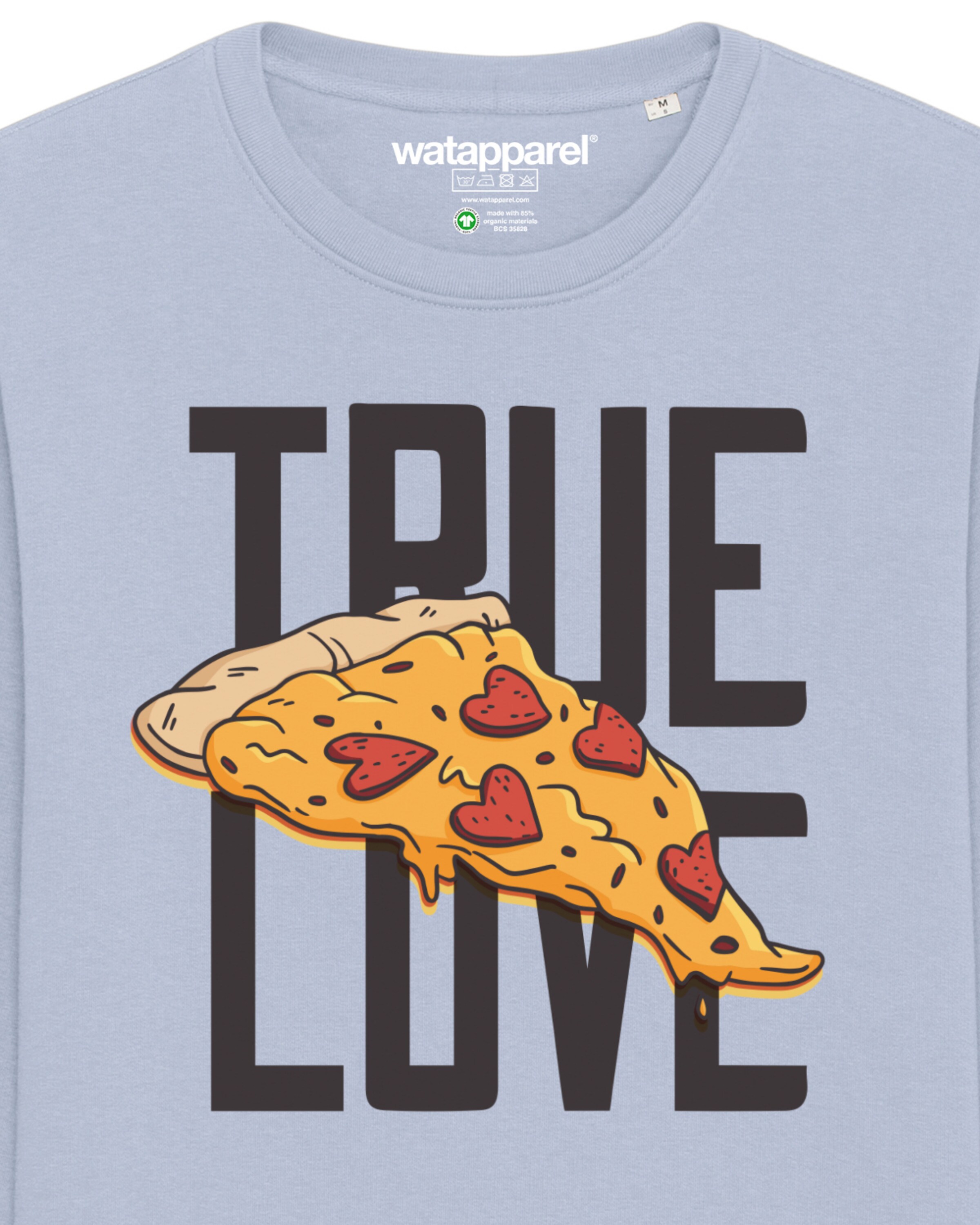 Sweat-shirt ' True Love ' Watapparel en bleu