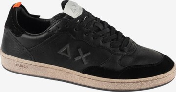 SUN68 Sneakers laag 'Urban Basket' in Zwart: voorkant