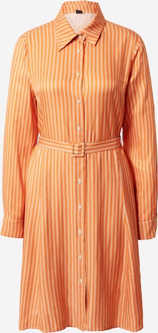 Stefanel - Vestidos camiseiros 'CHIEMISIER' em laranja: frente