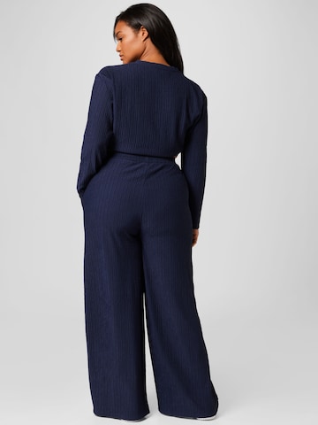 Guido Maria Kretschmer Curvy Wide leg Trousers 'Hetty' in Blue