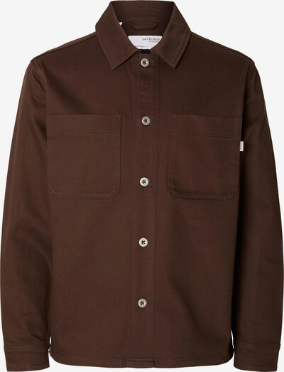 SELECTED HOMME Button Up Shirt 'JAKE' in Brown, Item view
