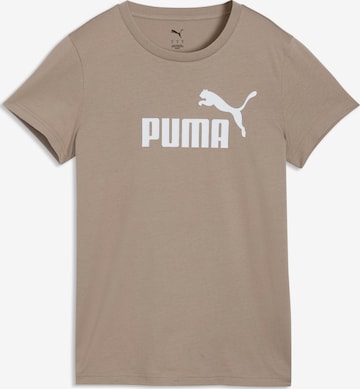 PUMA Performance Shirt 'Ess No. 1' in Brown: front