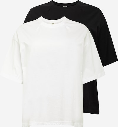 Urban Classics Curvy Тениска в черно / бяло, Преглед на продукта