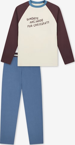 Pyjama ' Nightwear ' SCHIESSER en bleu : devant