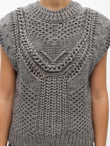 OBJECT - Chaleco de punto en gris