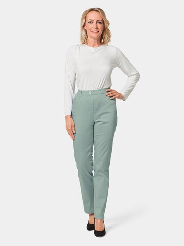 Goldner Regular Broek 'Martha' in Groen