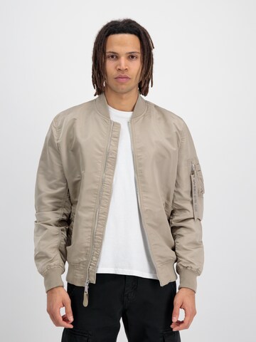 ALPHA INDUSTRIES Between-season jacket in Beige: front