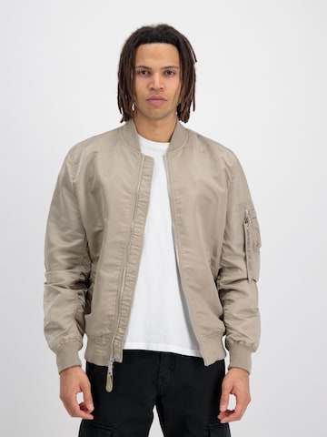 ALPHA INDUSTRIES Overgangsjakke i beige: forside