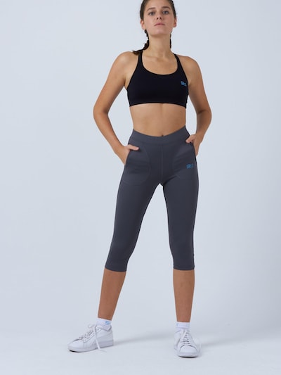 SPORTKIND Leggings '3/4-Leggings mit Taschen'‌‌‌‌‌‌‌‌ in grau, Produktansicht