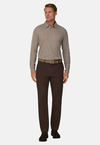 Boggi Milano Slimfit Chino in Bruin: voorkant