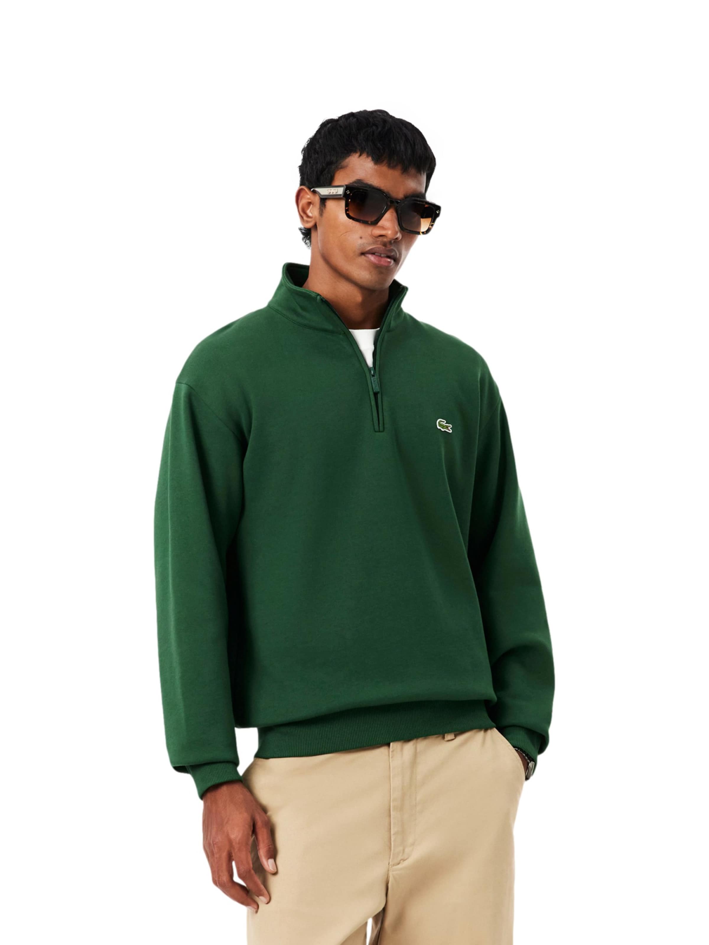 LACOSTE Sweatshirt in Green: front