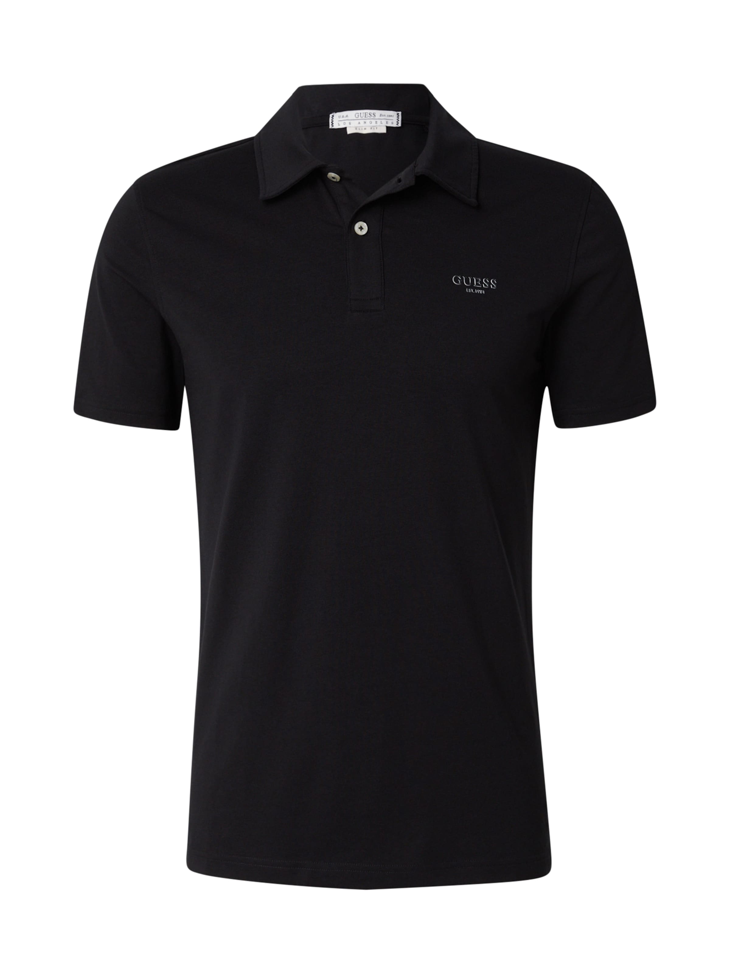 GUESS Shirt 'ESSENTIAL' in Zwart: voorkant