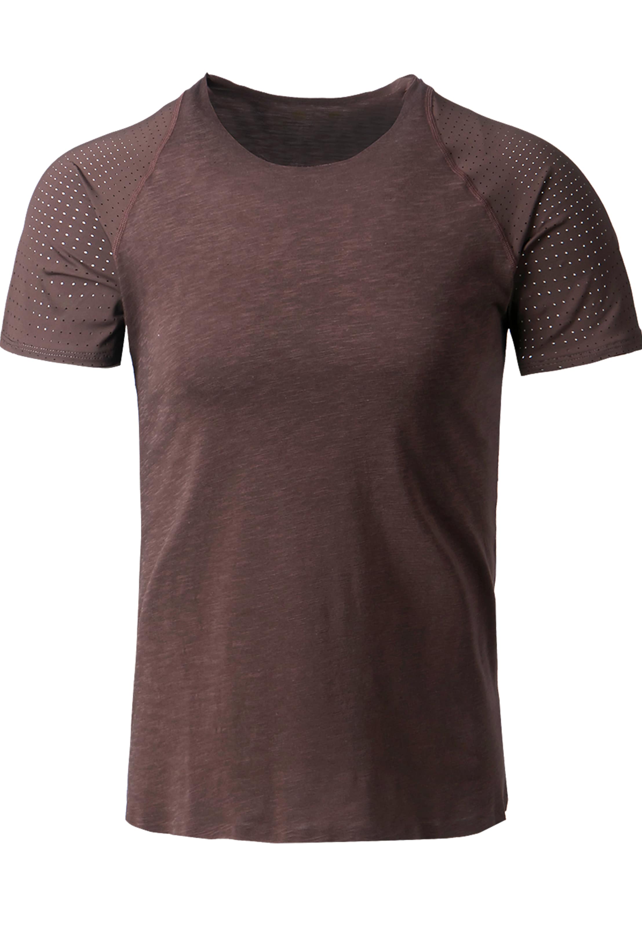 Athlecia Функционална тениска 'Dakia' в кафяво: отпред