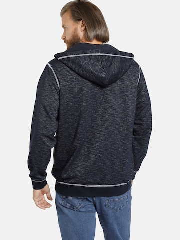 Jan Vanderstorm Zip-Up Hoodie ' Jokora ' in Blue