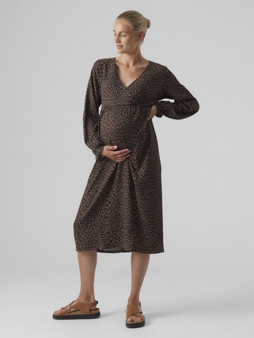 MAMALICIOUS Dress 'Naomi' in Brown: front