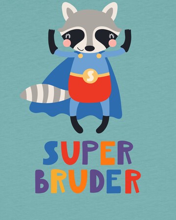 watabout.kids Shirt 'Superbruder' in Blue