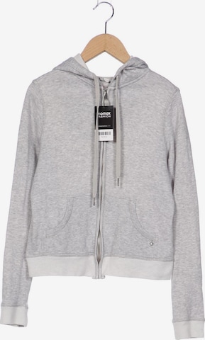 hessnatur Sweatshirt & Zip-Up Hoodie in XS in Grey: front