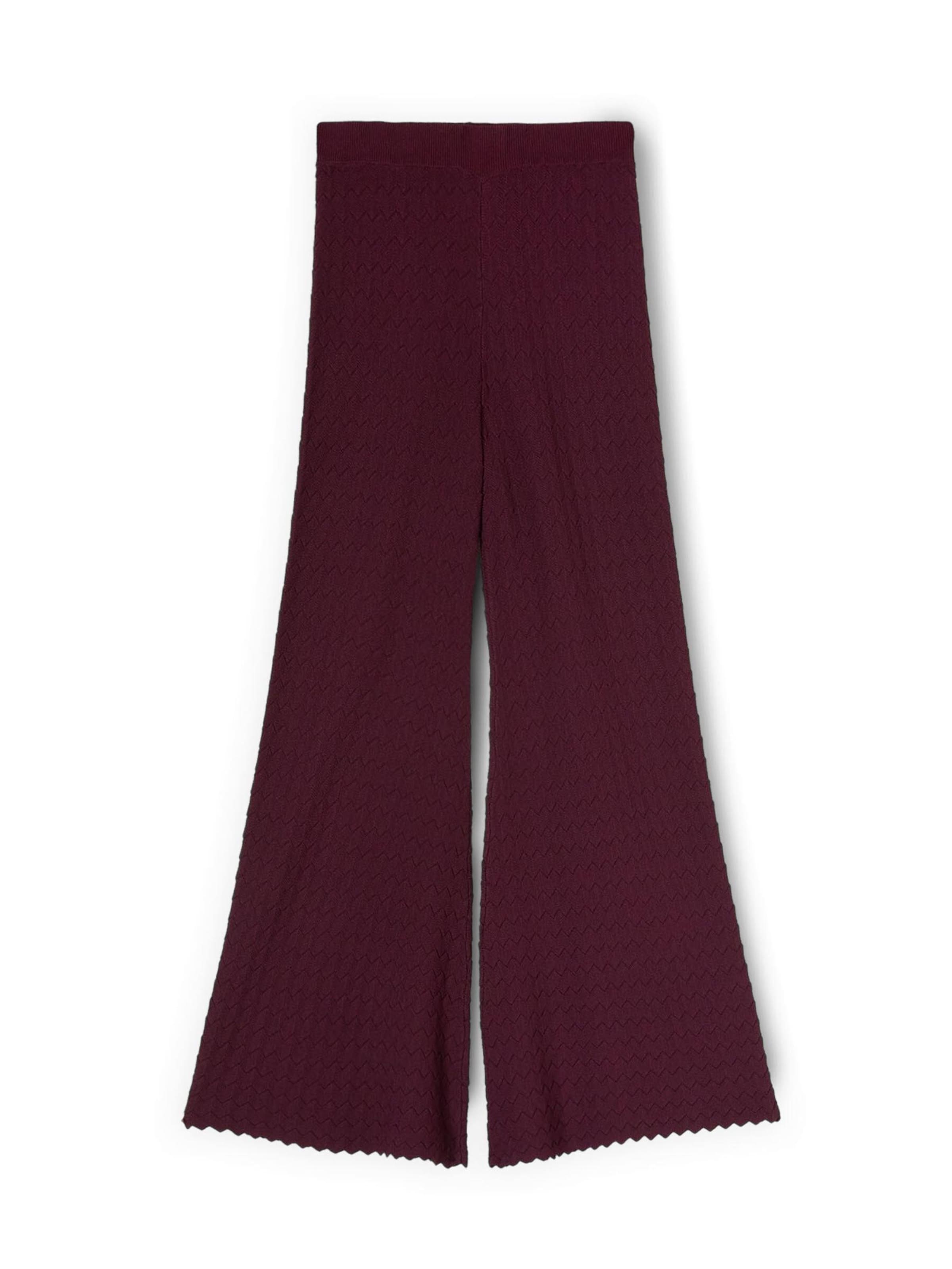 MOTIVI Flared Trousers in Red: front