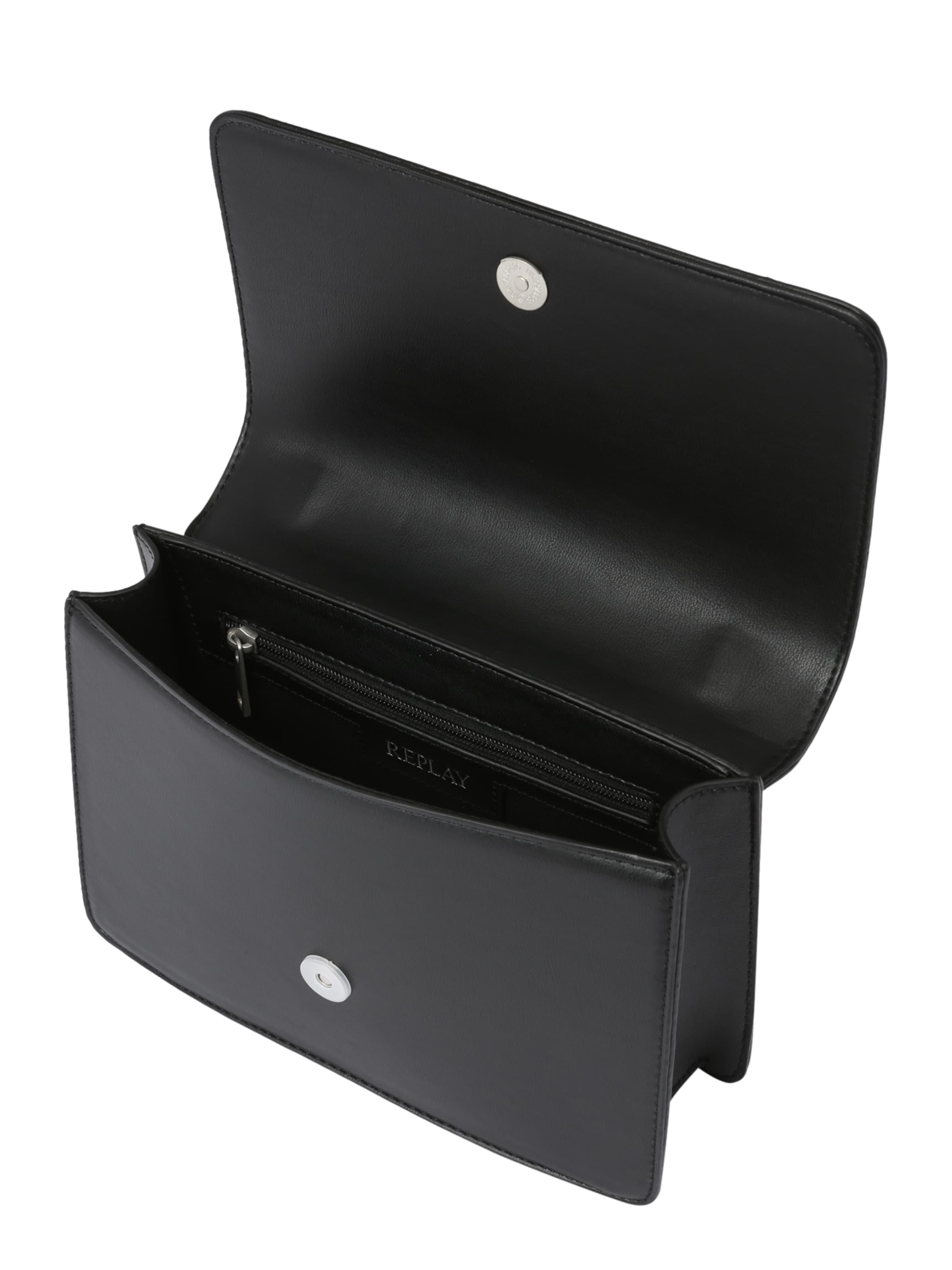 REPLAY Torba na ramię w kolorze czarny