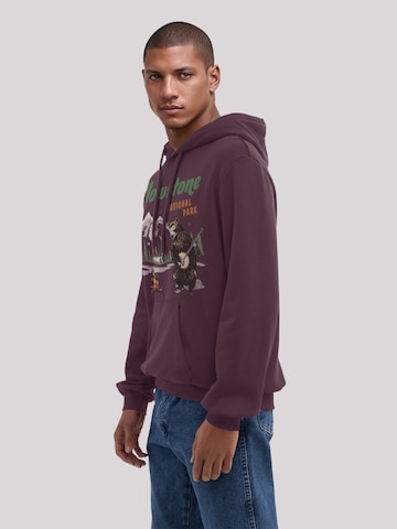 Sweat-shirt 'US National Parks Yellowstone Bear Playing Banjo' F4NT4STIC en violet