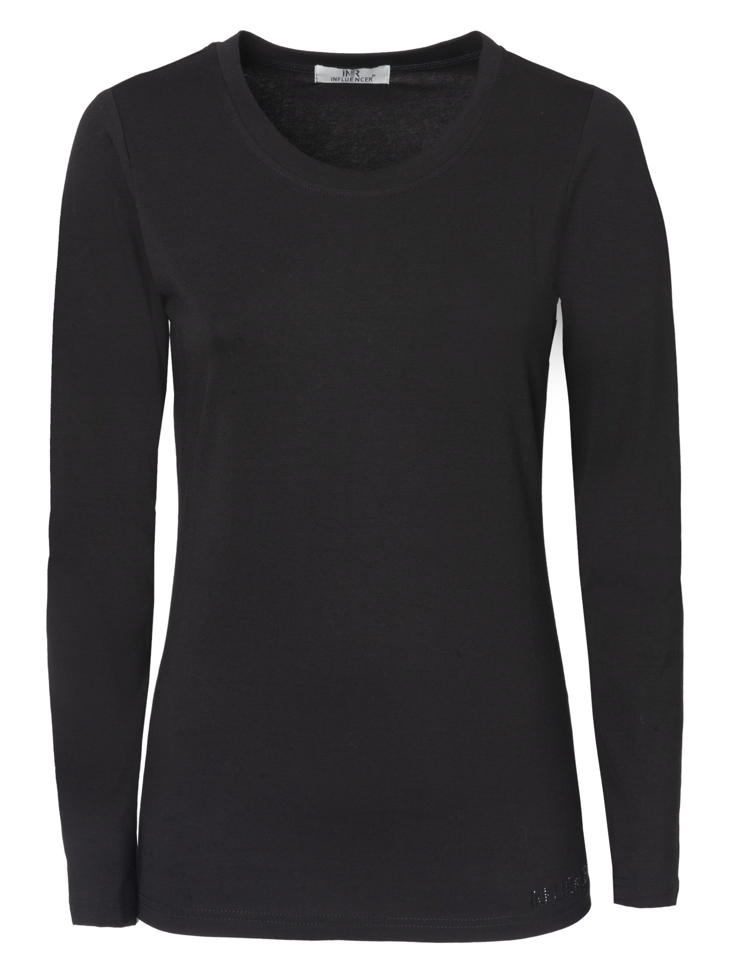 Influencer Μπλουζάκι σε μαύρο: μπροστά