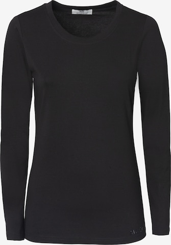 Influencer Shirt in Schwarz: Vorderseite
