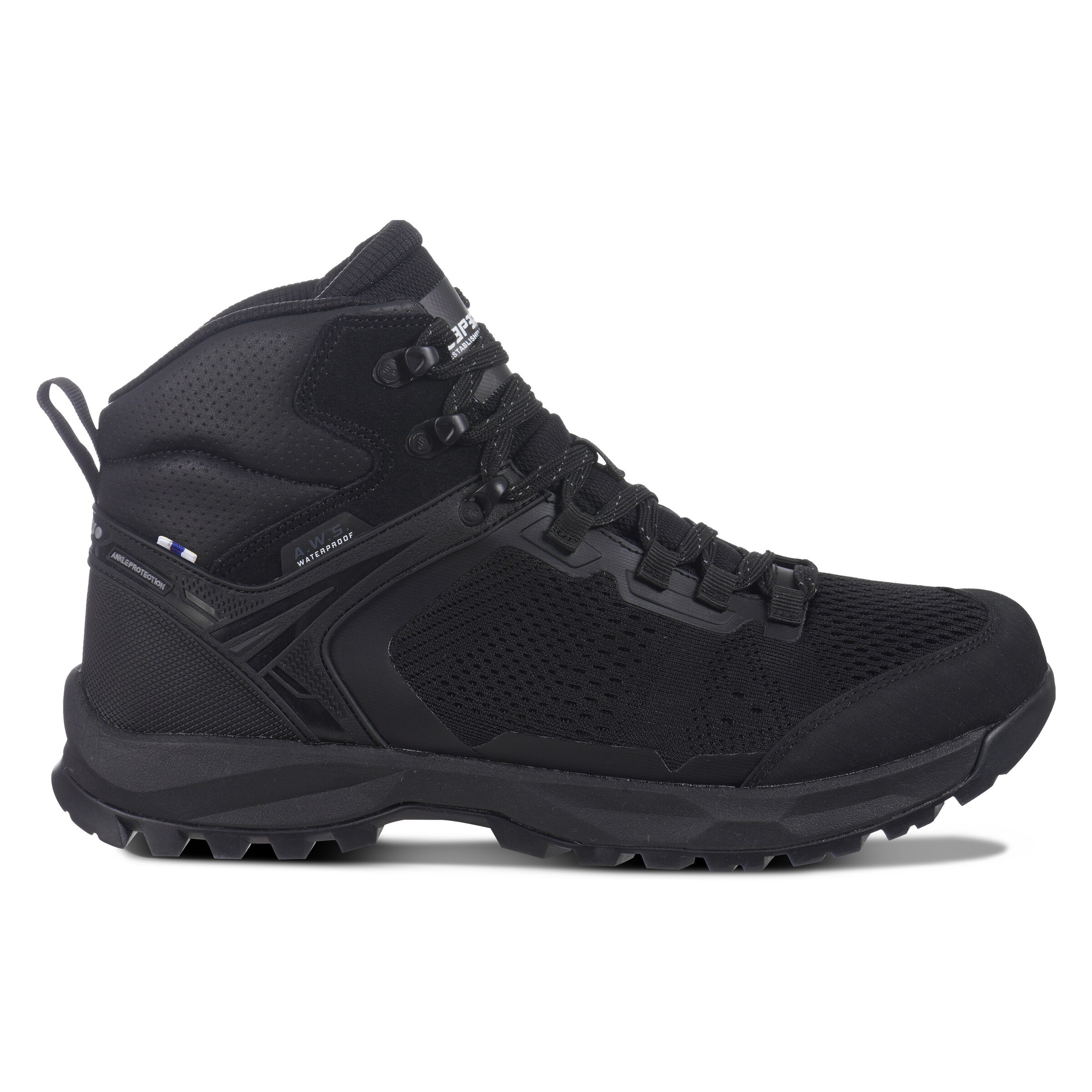 ICEPEAK Schnürboots in Schwarz