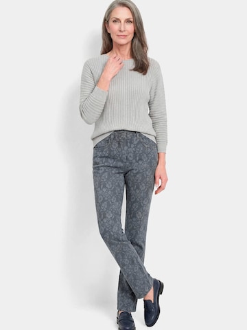 Goldner Slim fit Jeans 'Louisa' in Grey