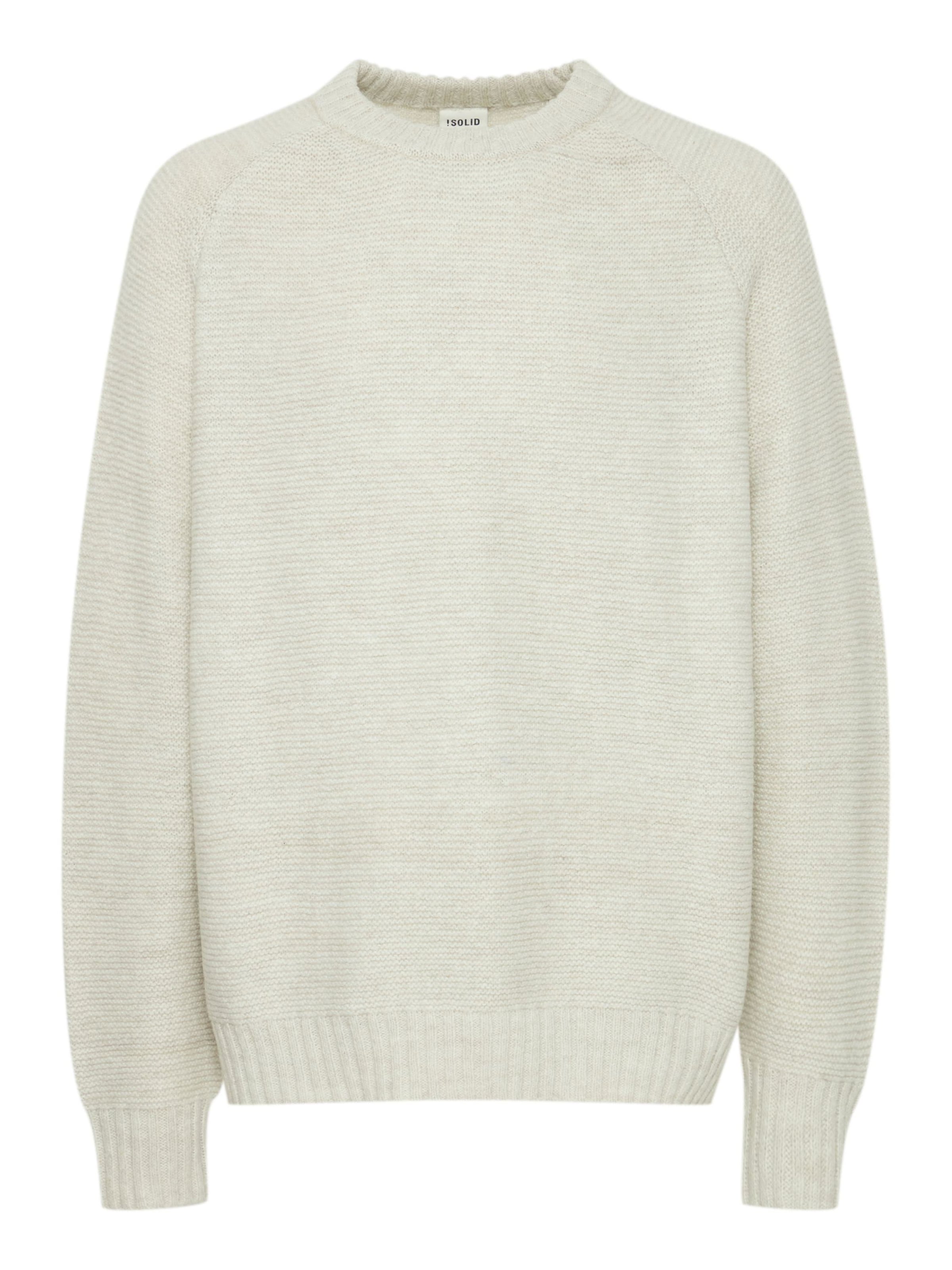 !Solid - Pullover 'Nohar' em branco: frente
