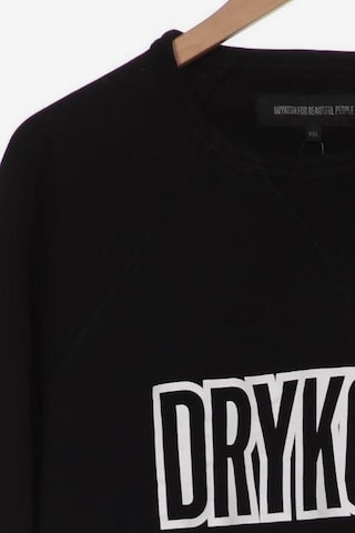 DRYKORN Sweatshirt & Zip-Up Hoodie in XXL in Black